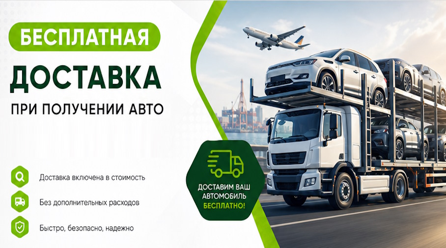 Акция! Бесплатная доставка по Шумерле при получении авто